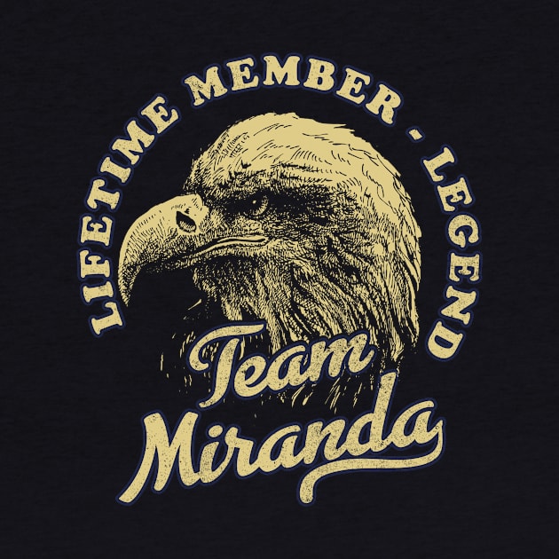 Miranda Name - Lifetime Member Legend - Eagle by Stacy Peters Art